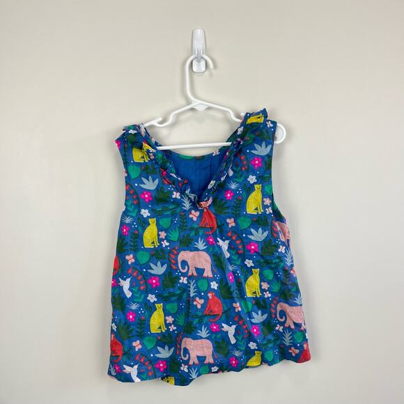 Mini Boden Ruffle Jungle Tank Top 6-7 - Picture 6 of 6